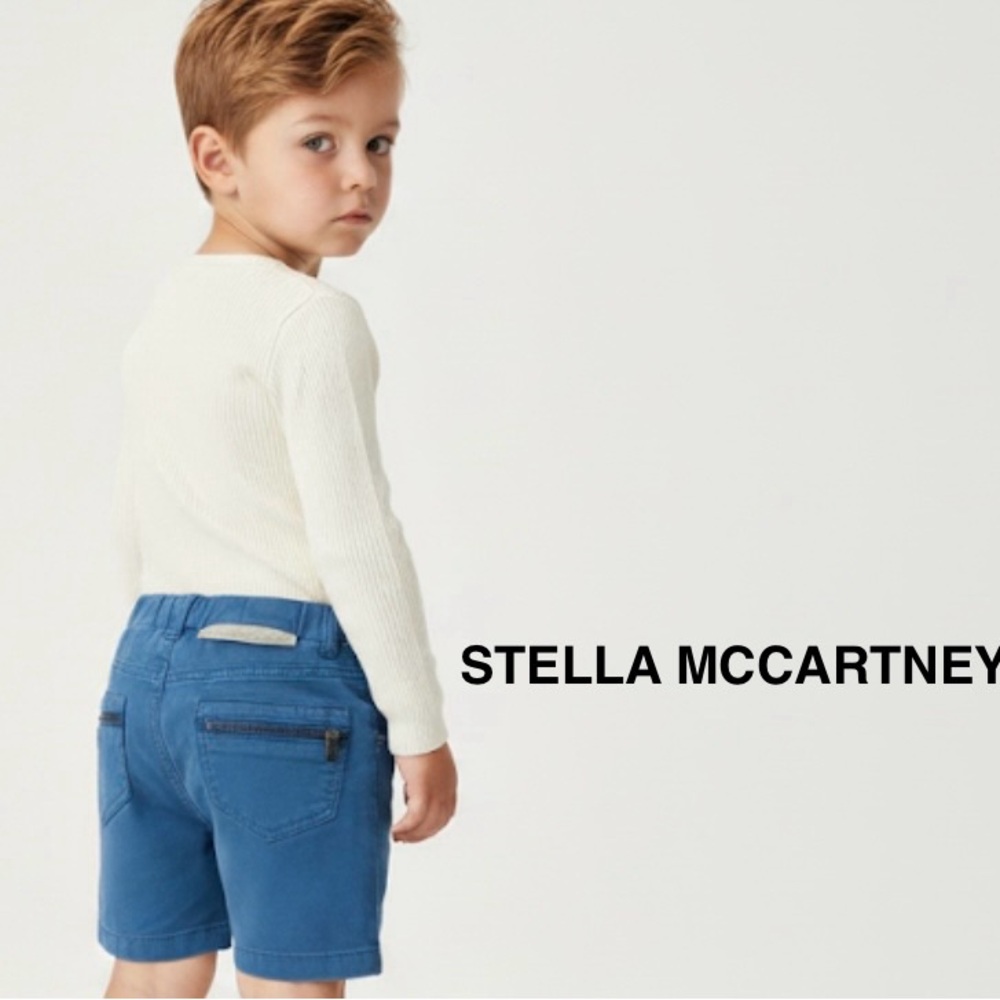 Authentic Stella McCartney toddler boys signature designer shorts sz 2T